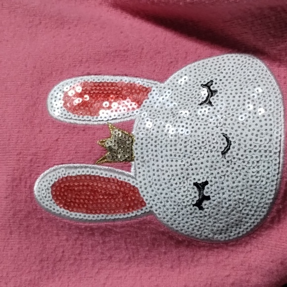 Nannette Kids Pink 2T Princess sequence rabbit bunny sweater glittery pink tutu - Picture 9 of 12